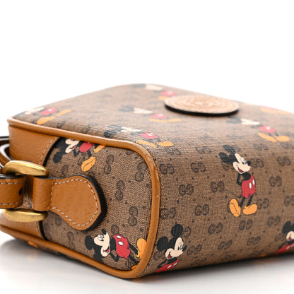 Gucci X DISNEY Mini Vintage GG Supreme Monogram Mickey Mouse Shoulder Bag Beige Vintage Sun Oil 9 of 11