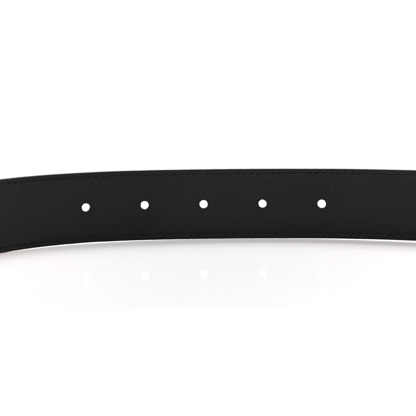 Moon Calfskin Double G 30mm Belt 120 48 Black