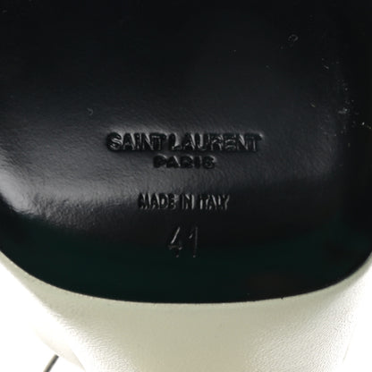 Saint Laurent Vendome Bianca 85 Platform Sandals 41 Pearl 8 of 9