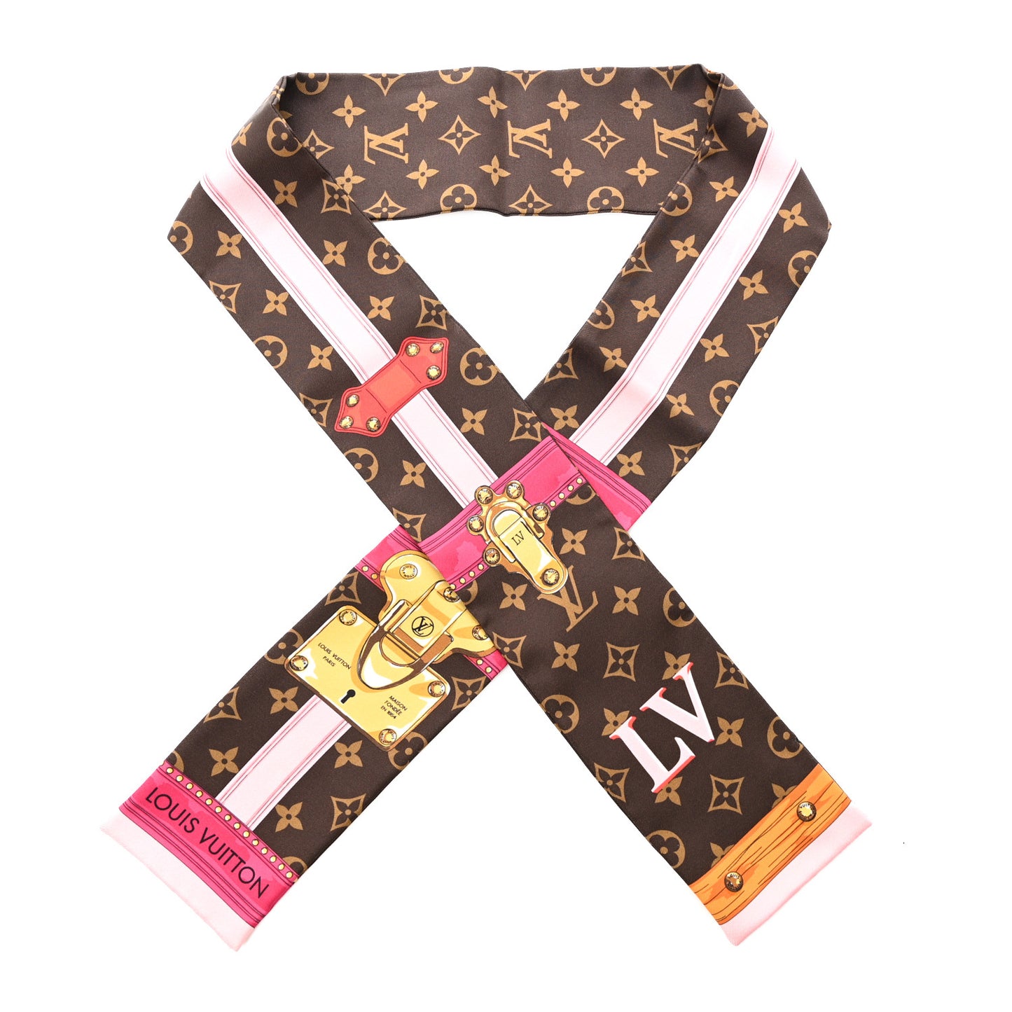 Silk Monogram Summer Trunks Bandeau Brown