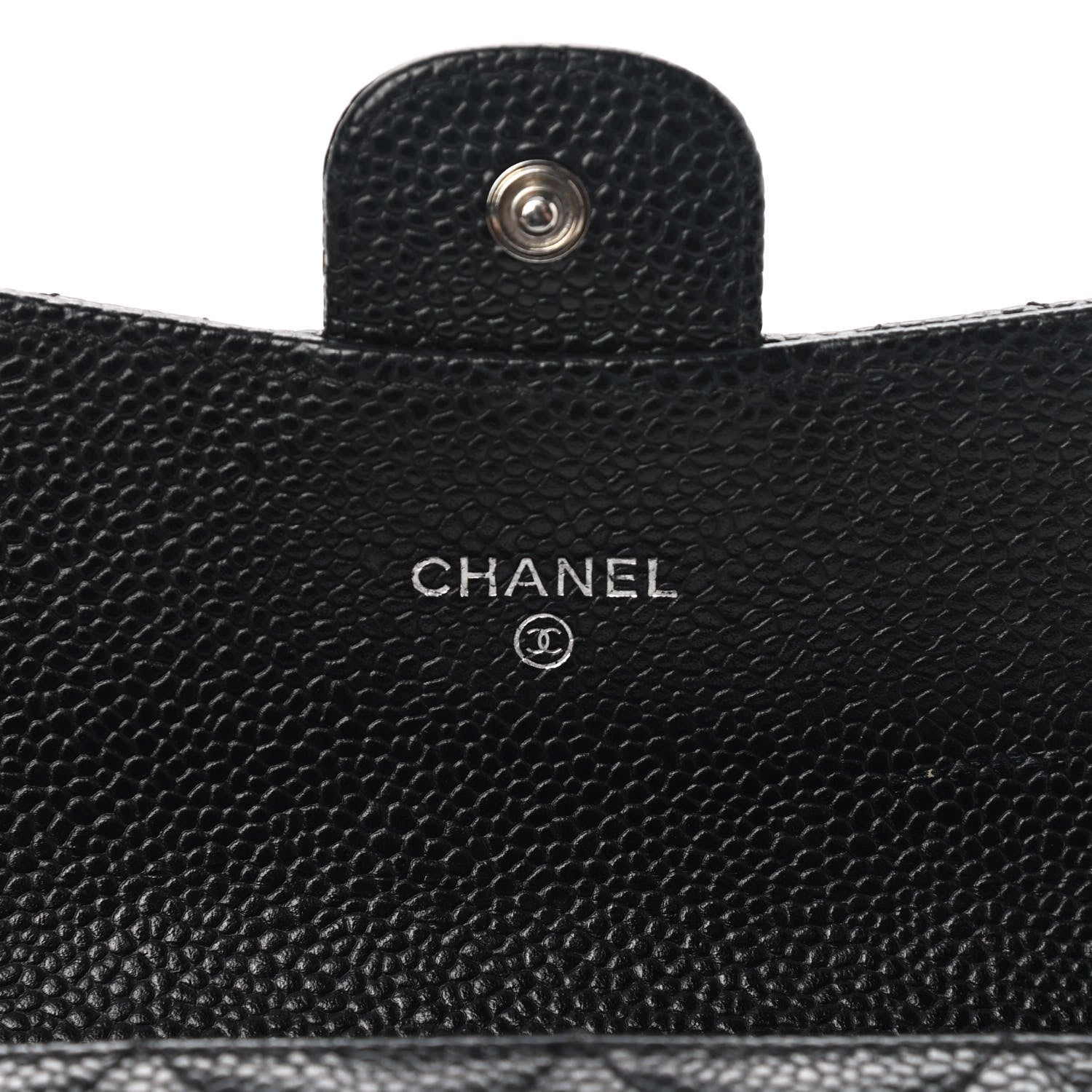 Chanel Caviar Quilted Large Gusset Flap Wallet Black 6 of 12