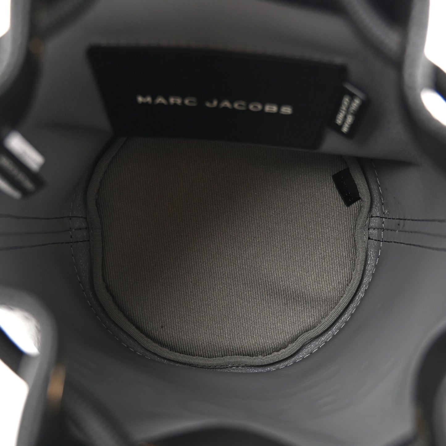 Grained Calfskin Mini The Bucket Bag Black