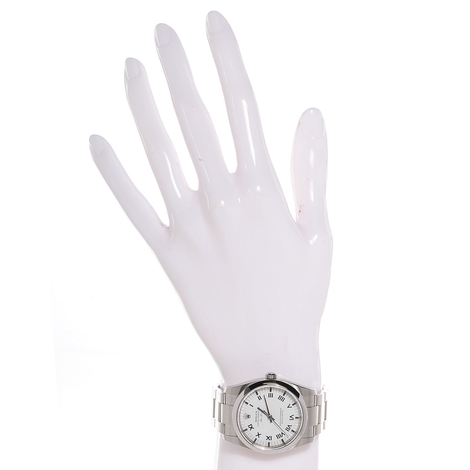 Rolex Stainless Steel 34mm Air King Watch White Roman 114200 2 of 8