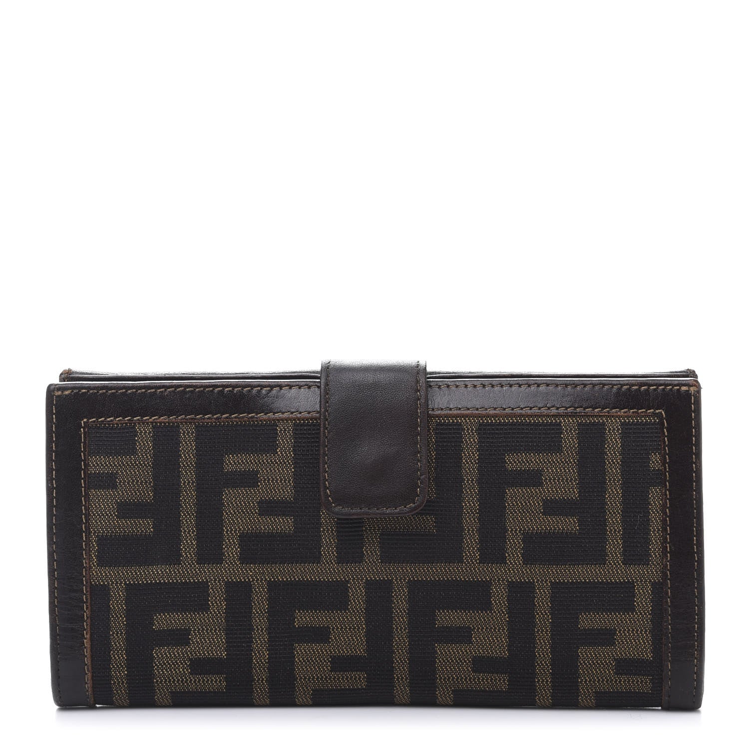 Fendi Zucca Continental Wallet Tobacco 1 of 12