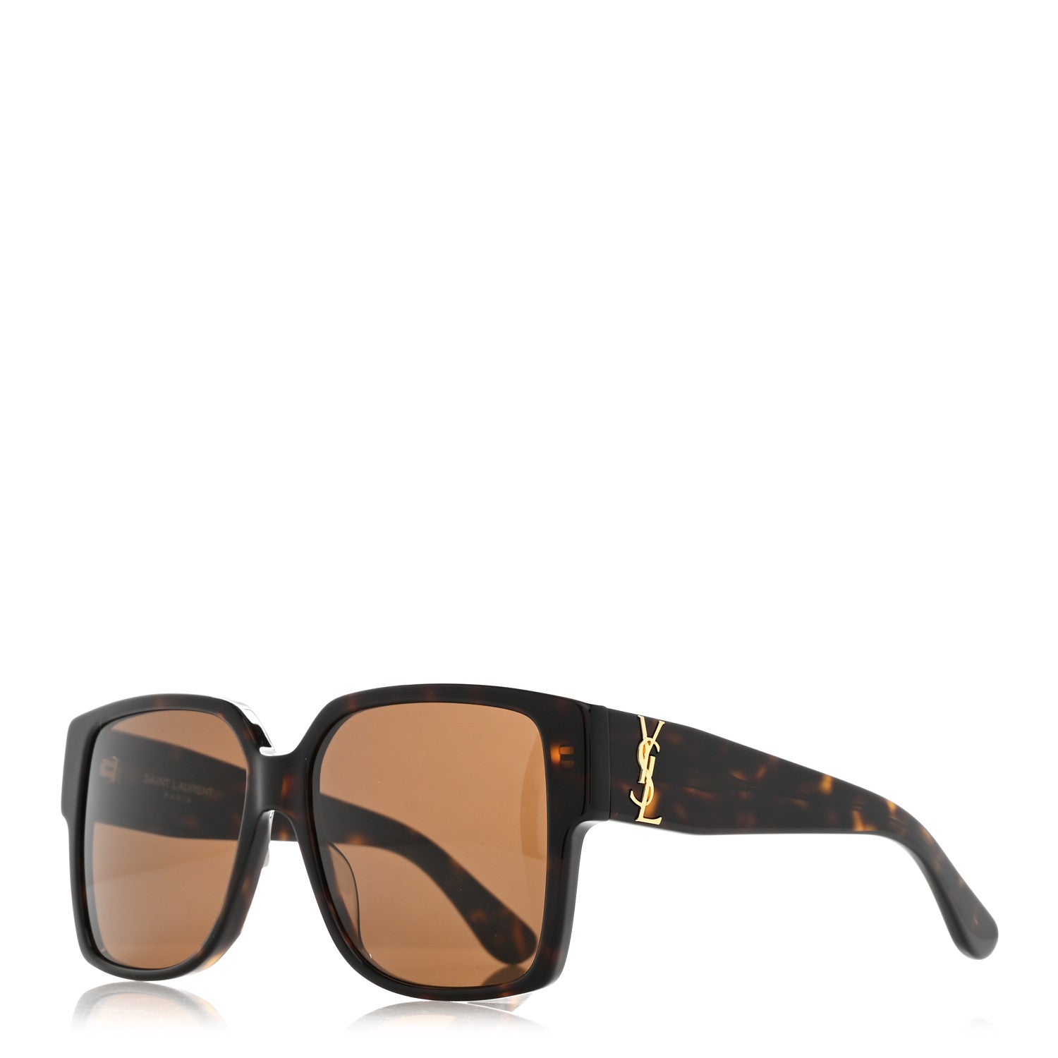Saint Laurent Acetate Square SL M9 Sunglasses Tortoise 1 of 7