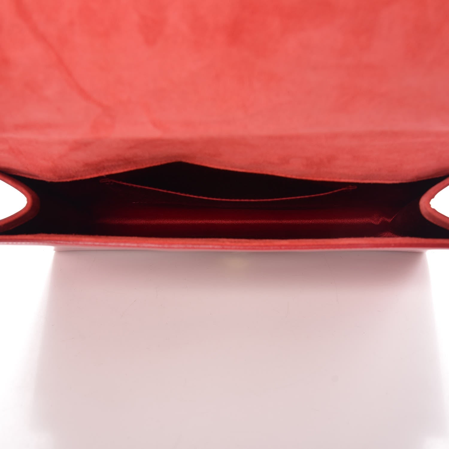 Saint Laurent Patent Monogram Large Belle De Jour Clutch Red 5 of 9
