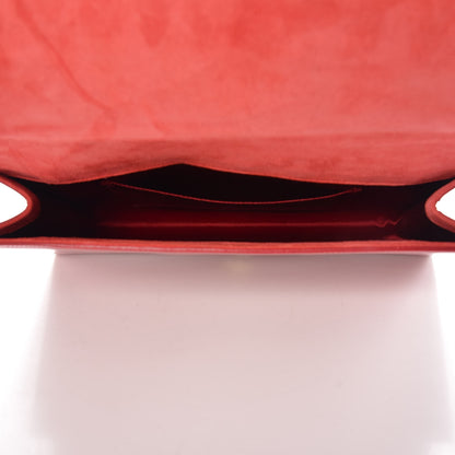 Saint Laurent Patent Monogram Large Belle De Jour Clutch Red 5 of 9