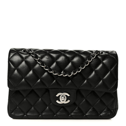 Chanel Lambskin Quilted Small Double Flap Black 1 of 11