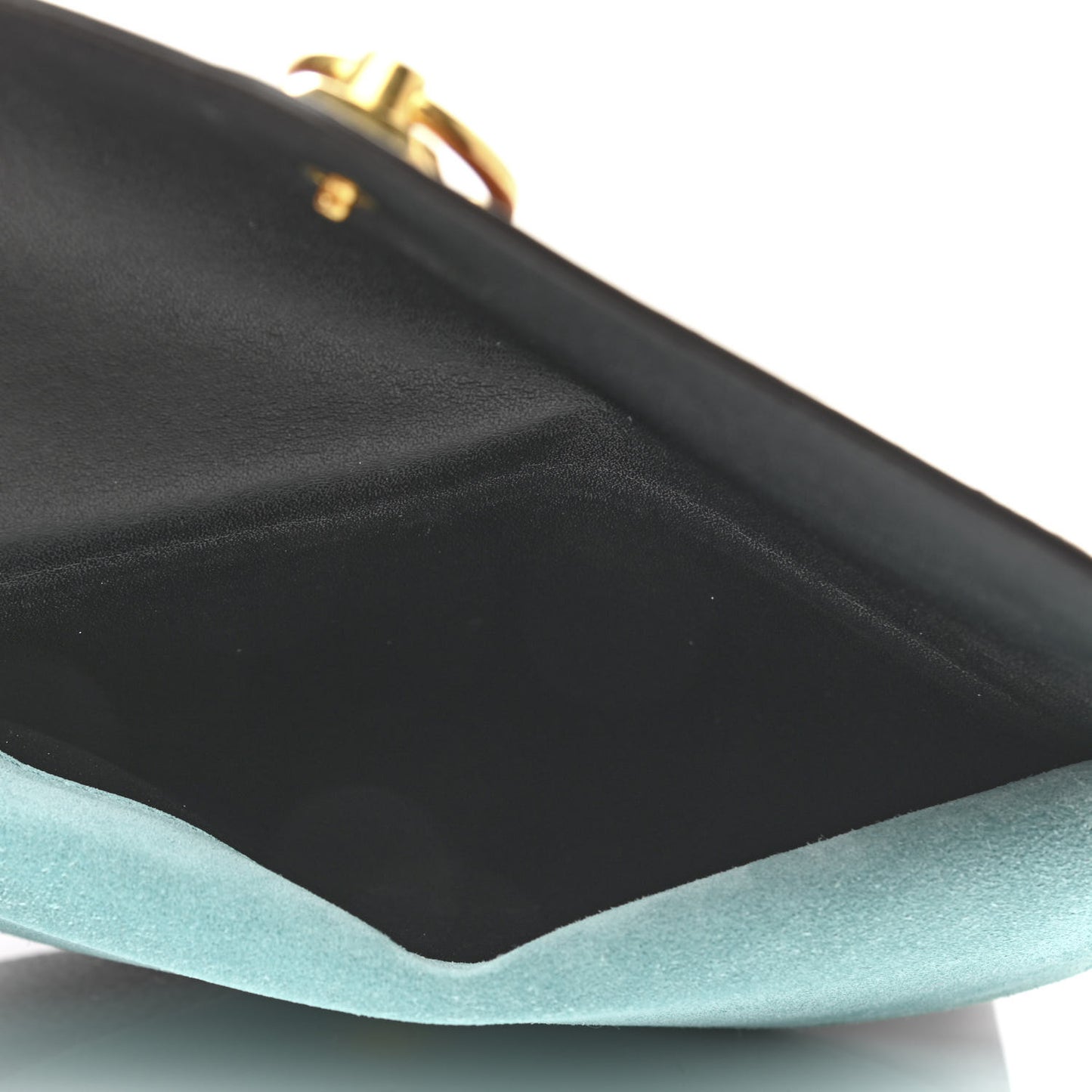 Small Classic Grain Suede Harlow Clutch Wallet Black Multicolor