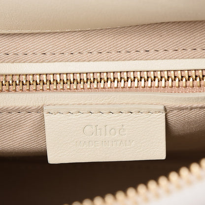 Chloe Calfskin Medium Roy Bag Natural White 7 of 10