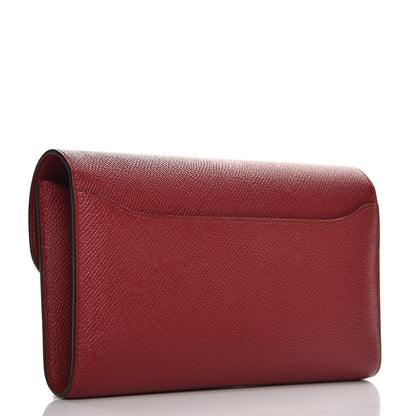 Hermes Epsom Constance Long Wallet Rouge Grenat 3 of 12