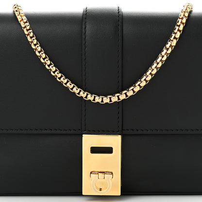 Salvatore Ferragamo Calfskin Archive Gancini Flap Crossbody Black 8 of 10