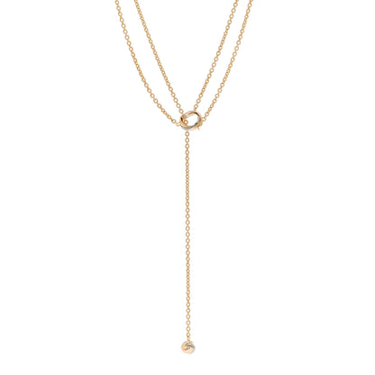Cartier 18K Pink Yellow White Gold Baby Trinity Pampilles Necklace 1 of 4
