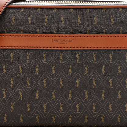 Saint Laurent Canvas Smooth Calfskin Le Monogramme Camera Bag Chestnut 8 of 11
