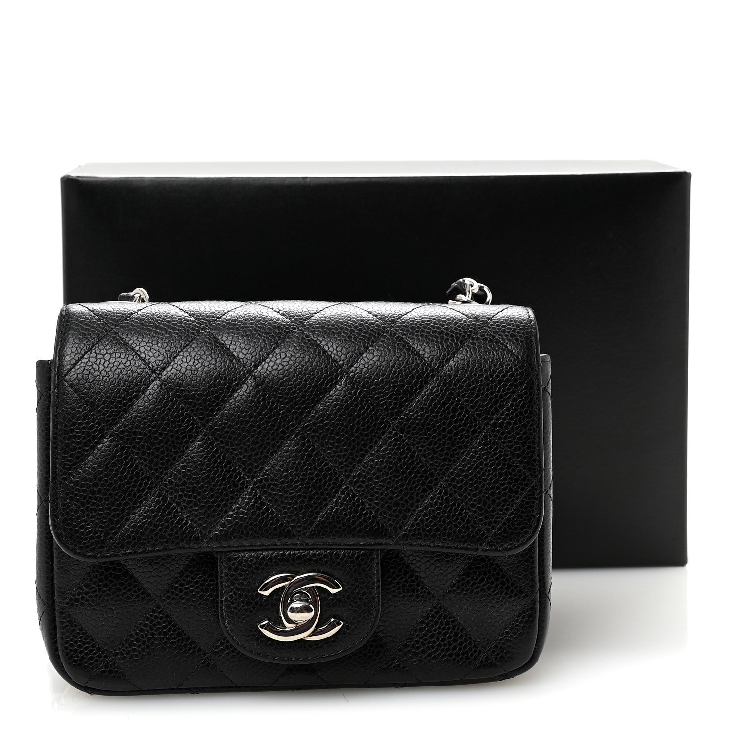 Chanel Caviar Quilted Mini Square Flap Black 11 of 11