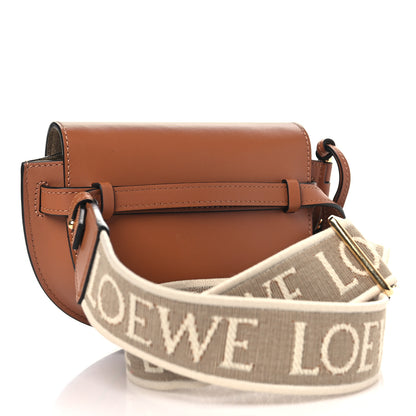 Loewe Calfskin Jacquard Mini Gate Dual Bag Tan 3 of 10