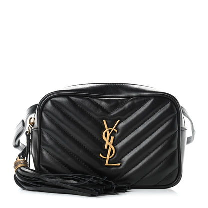 Saint Laurent Calfskin Matelasse Monogram Lou Belt Bag Black 1 of 17