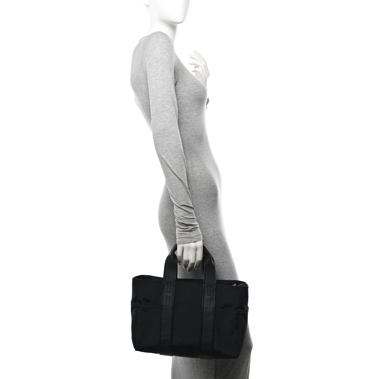 Hermes Toile Acapulco Vassus Tote Black 2 of 12
