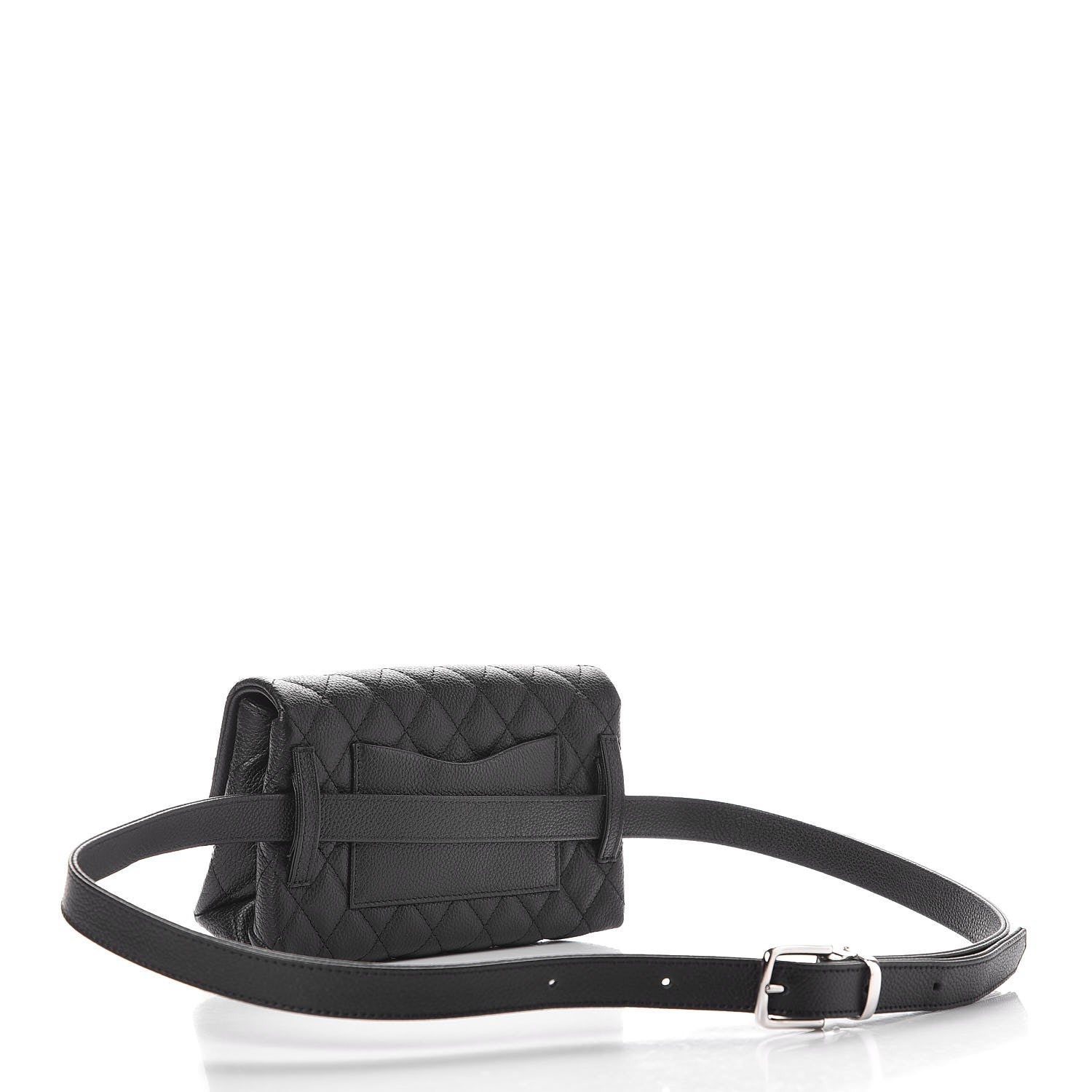 Chanel Grained Calfskin Quilted 2.55 Reissue Flap Belt Bag Clutch Black 3 of 7