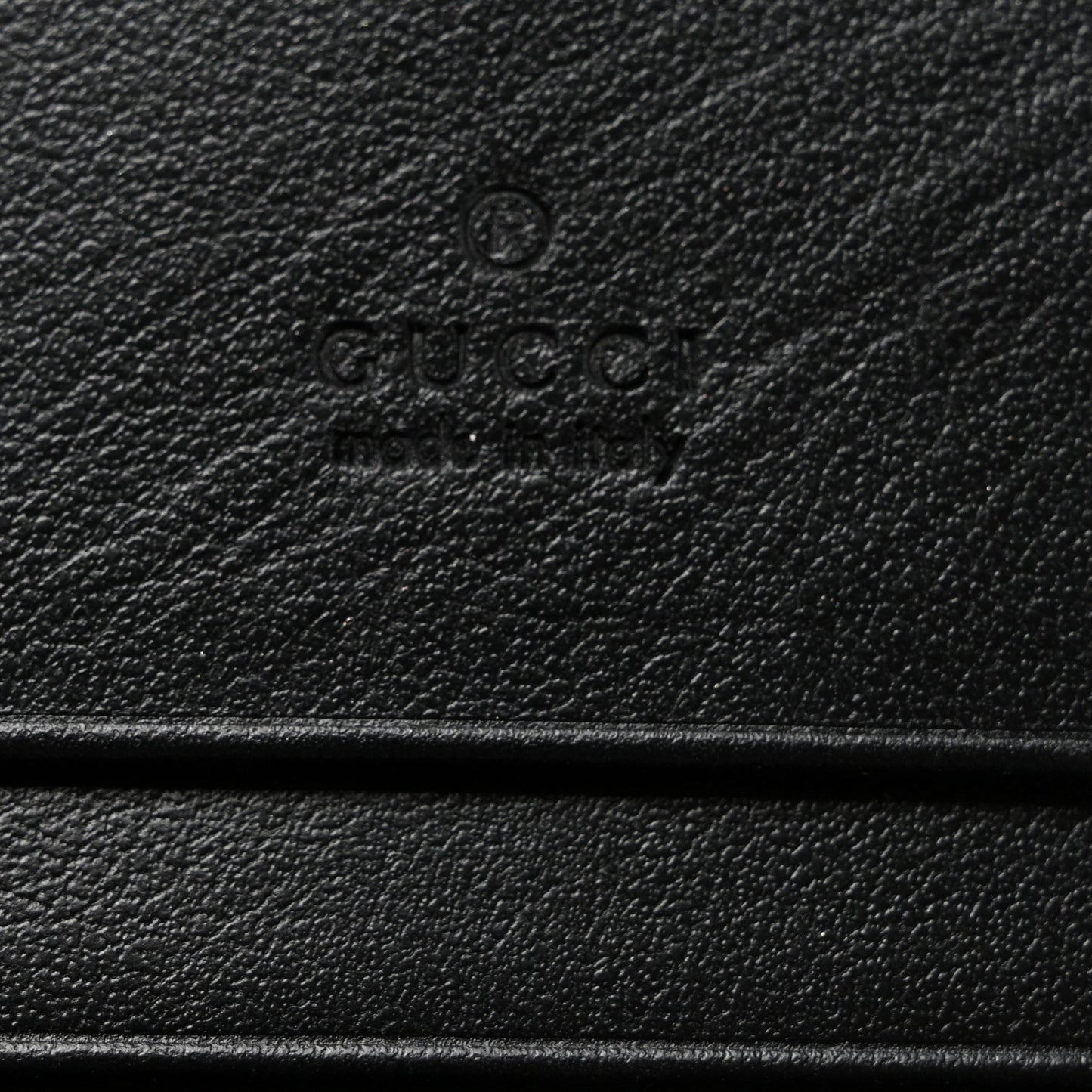 Calfskin GG Matelasse Card Case Wallet Black