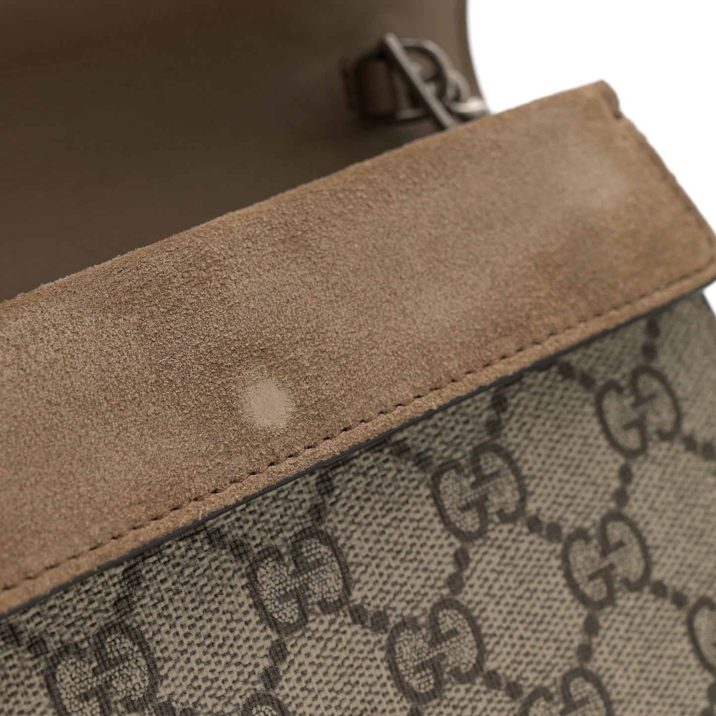 GG Supreme Monogram Super Mini Dionysus Shoulder Bag Taupe
