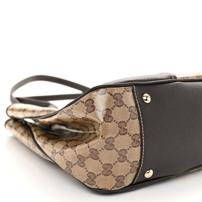 Gucci Crystal Monogram Large Princy Tote Dark Brown 9 of 11