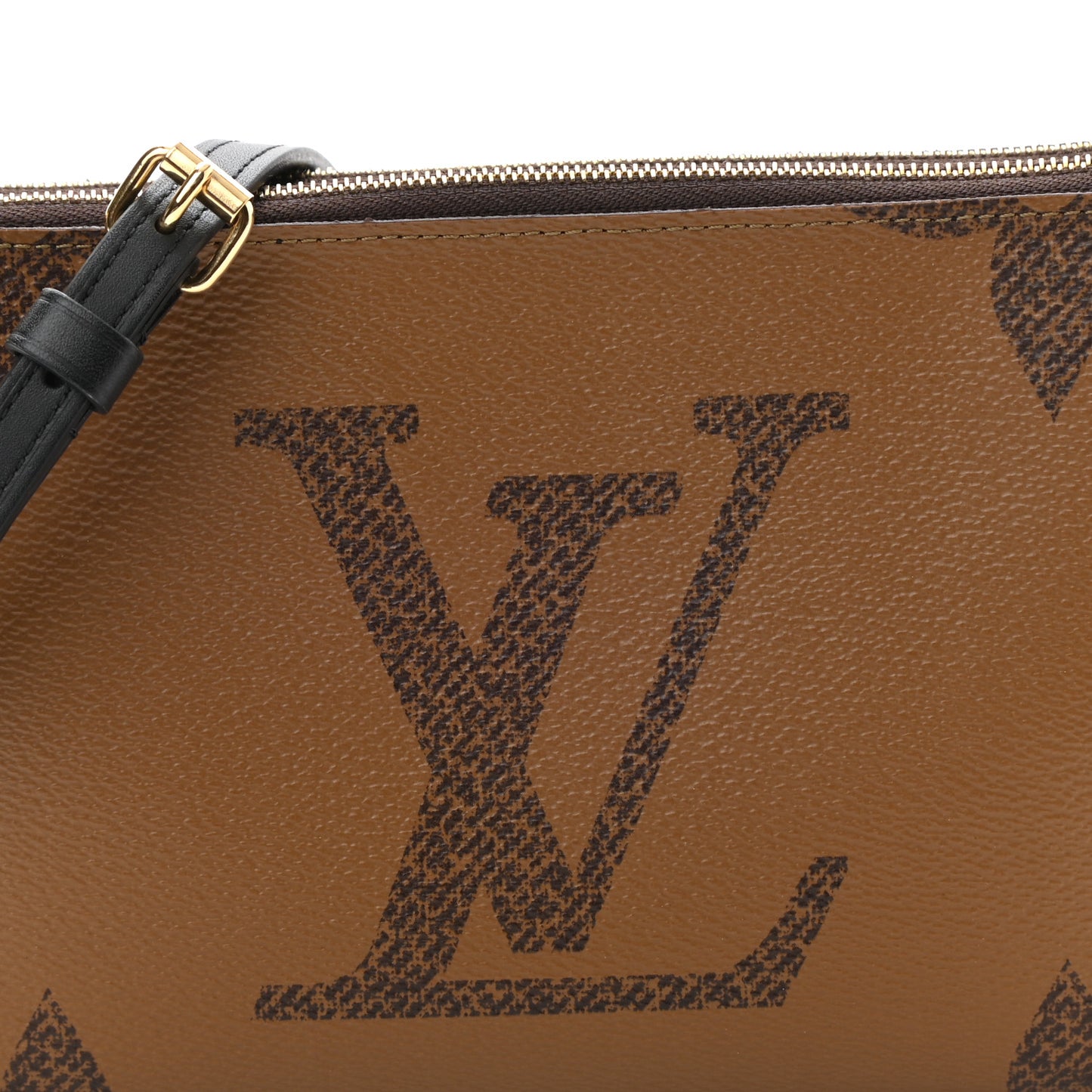 Reverse Monogram Giant Double Zip Pochette