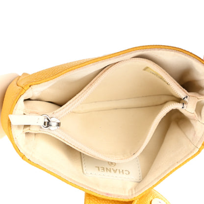 Chanel Caviar Phone Holder Wallet Yellow 5 of 8