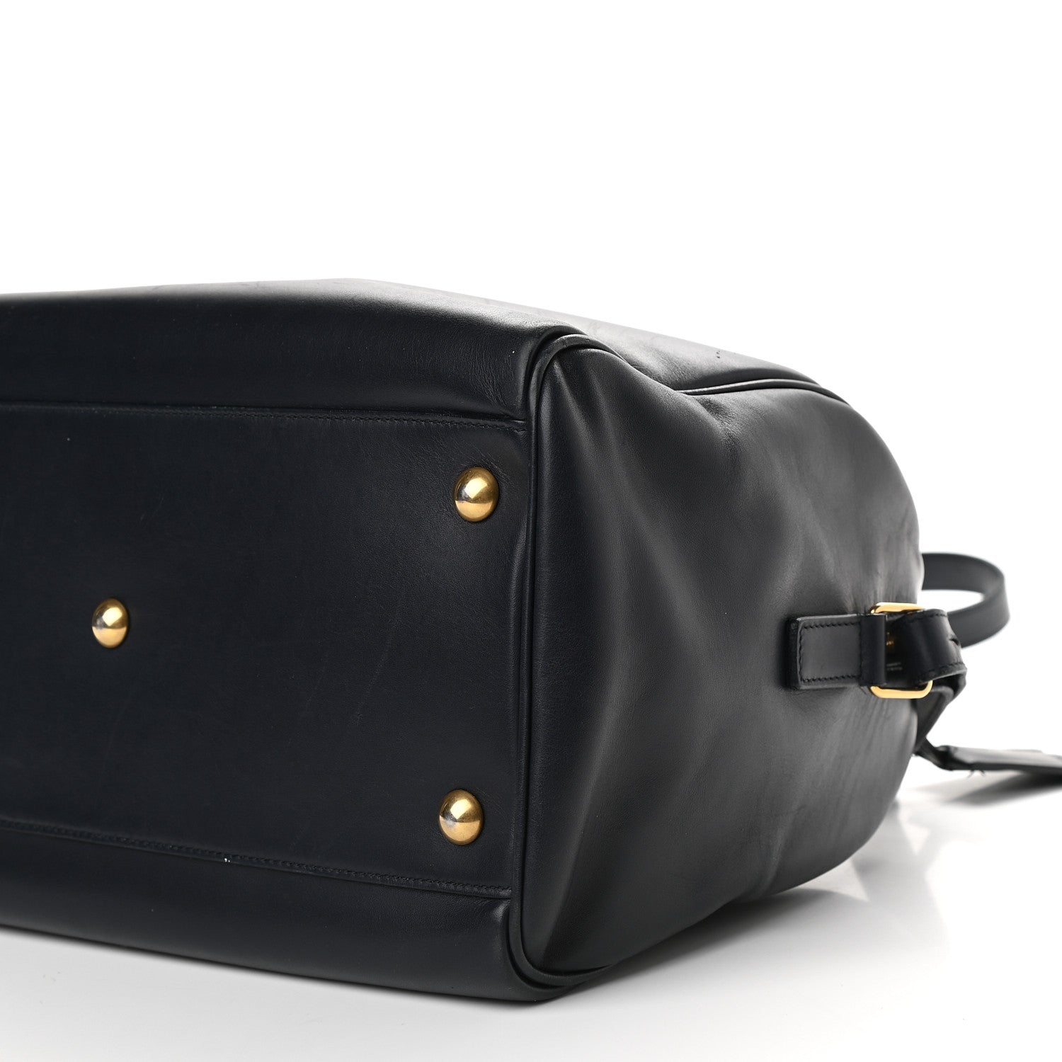 Saint Laurent Calfskin Classic Duffle 6 Navy 8 of 10