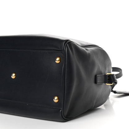 Saint Laurent Calfskin Classic Duffle 6 Navy 8 of 10