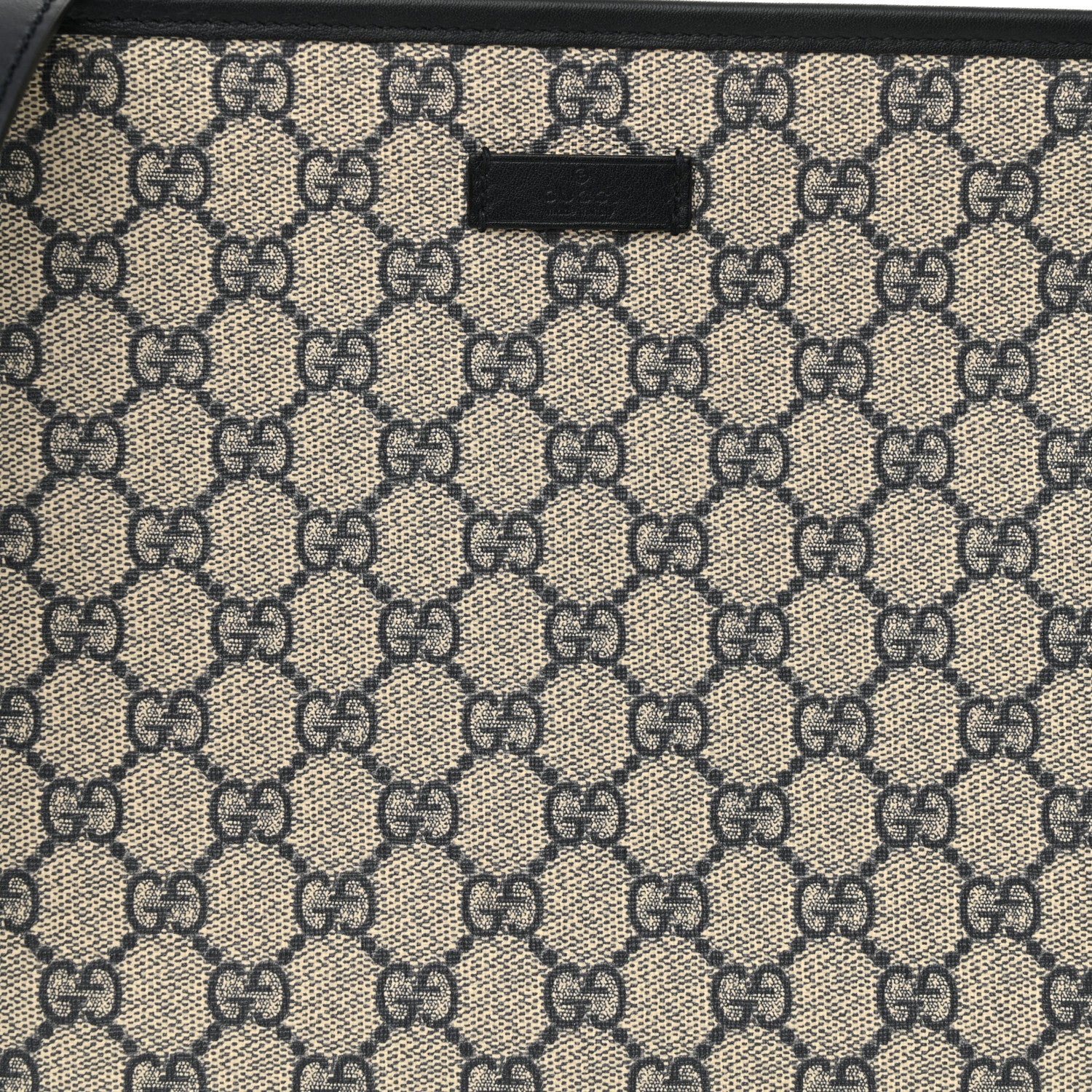 Gucci GG Plus Monogram Medium Flat Messenger Bag Navy 8 of 10