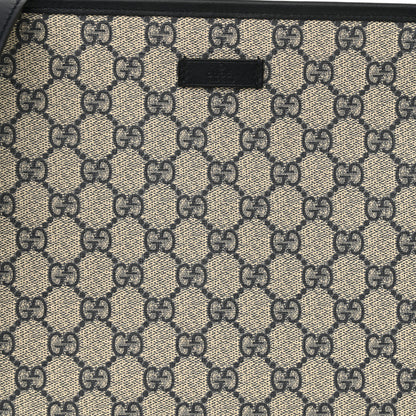 Gucci GG Plus Monogram Medium Flat Messenger Bag Navy 8 of 10