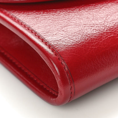 Gucci Textured Calfskin Web Mini Rajah Slim Flap Shoulder Bag Romantic Cherry 9 of 11