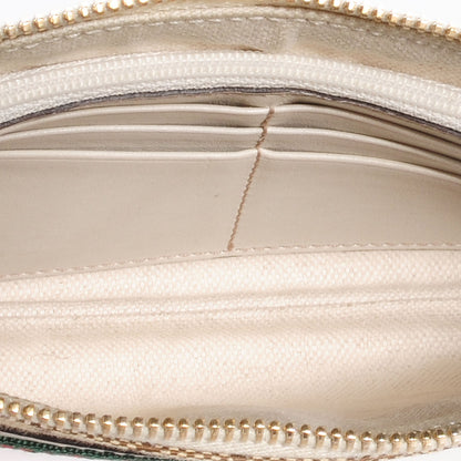 Gucci Monogram Web Bow and Interlocking G Wristlet Wallet Off White 5 of 7