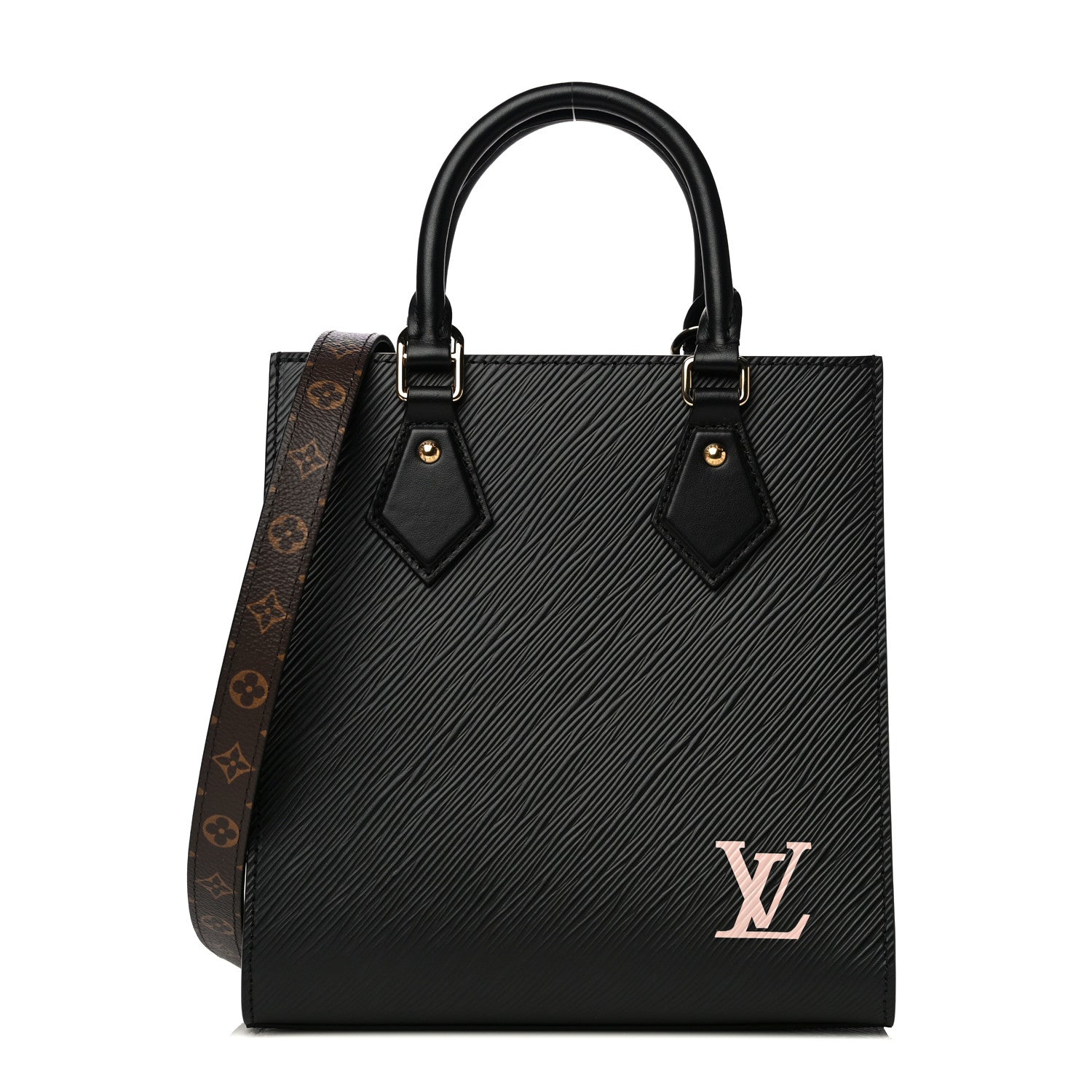 Louis Vuitton Epi Sac Plat BB Black 1 of 11