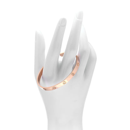 Cartier 18K Pink Gold LOVE Cuff Bracelet 19 2 of 5