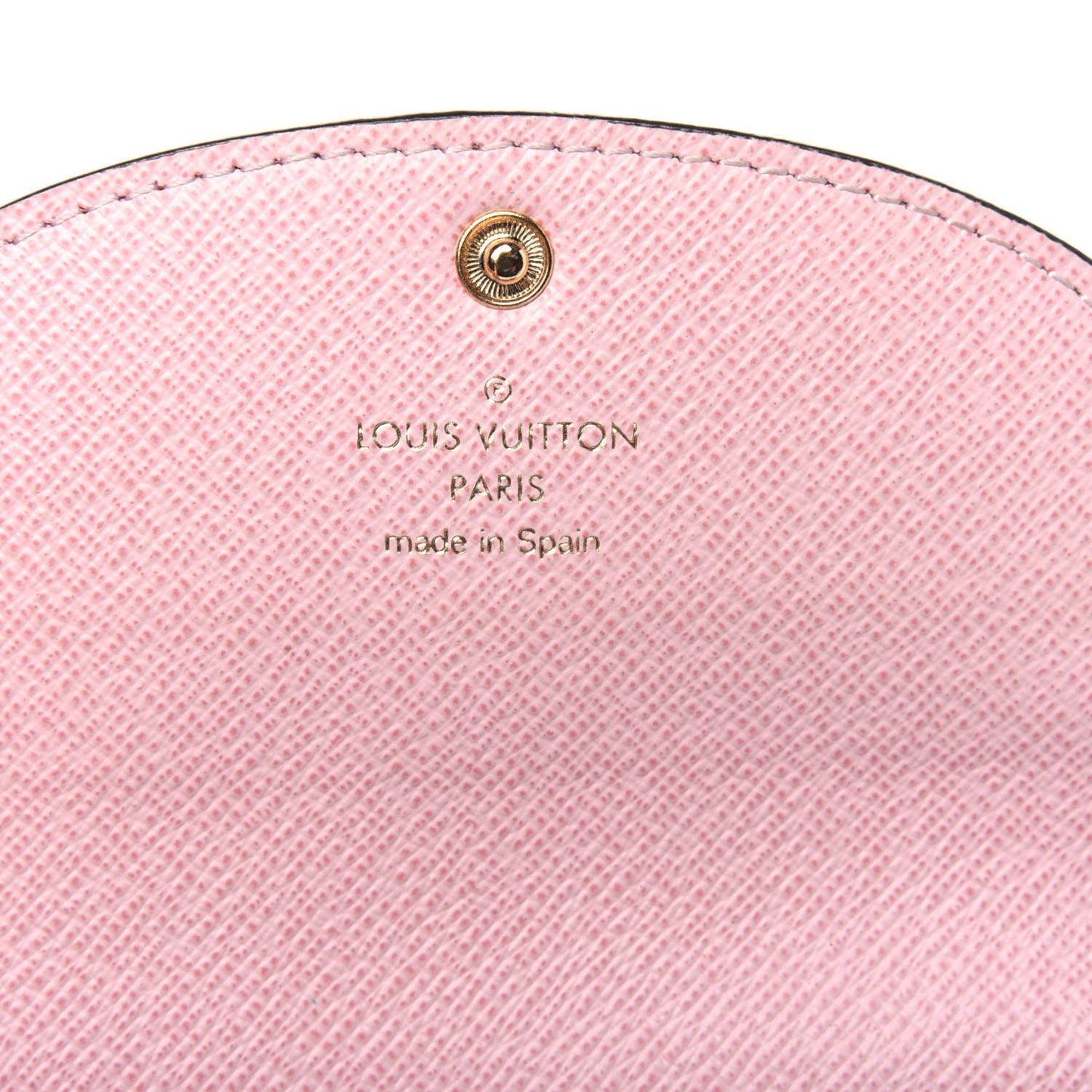 Damier Ebene Rosalie Coin Purse Rose Ballerine