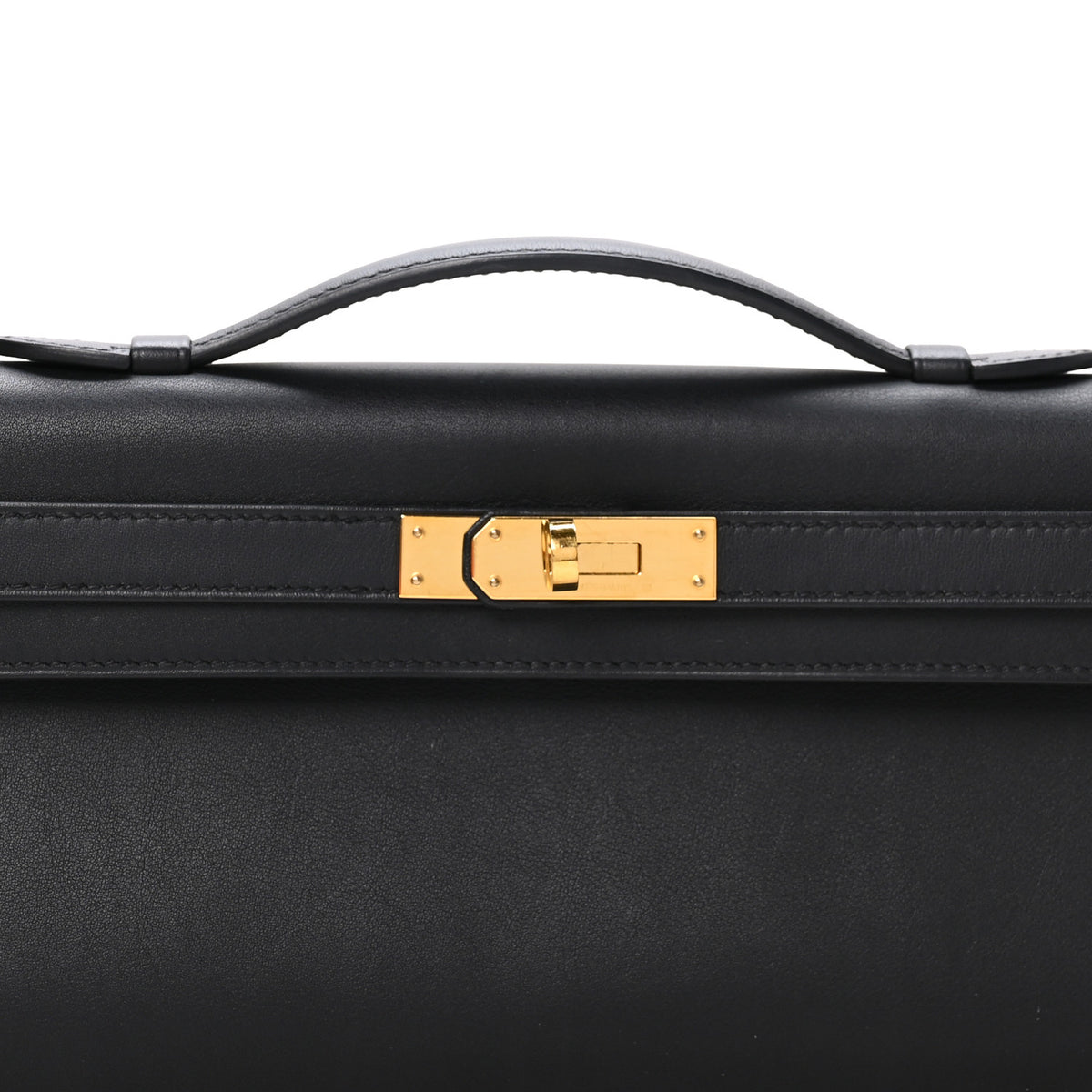Swift Kelly Cut Clutch Pochette Black