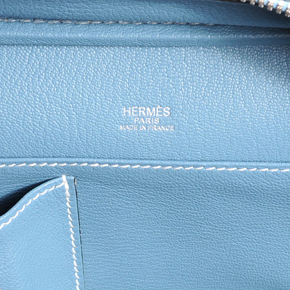 Hermes Veau Epsom Sac En Vie 26 Blue Jean 6 of 7