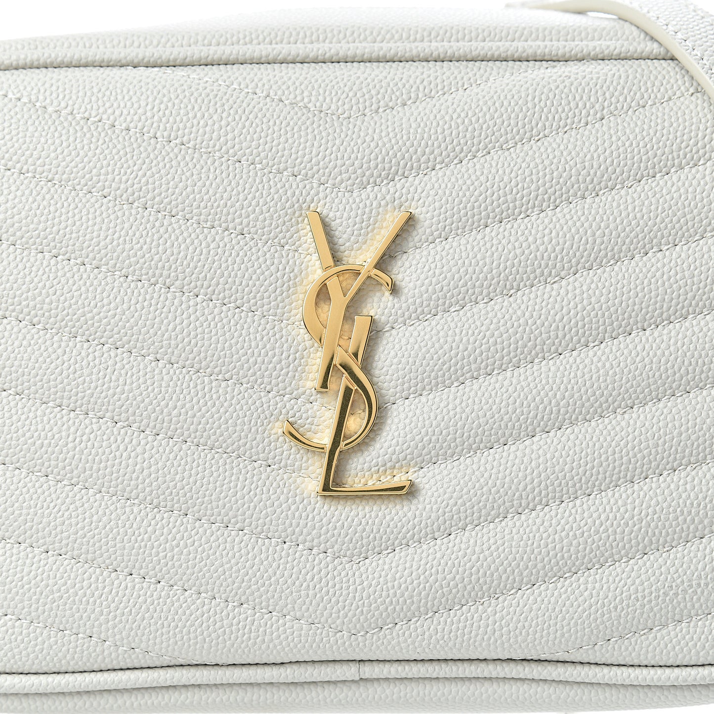 Grain De Poudre Matelasse Monogram Mini Lou Camera Bag Crema Soft