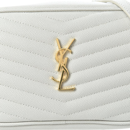 Saint Laurent Grain De Poudre Matelasse Monogram Mini Lou Camera Bag Crema Soft 8 of 11