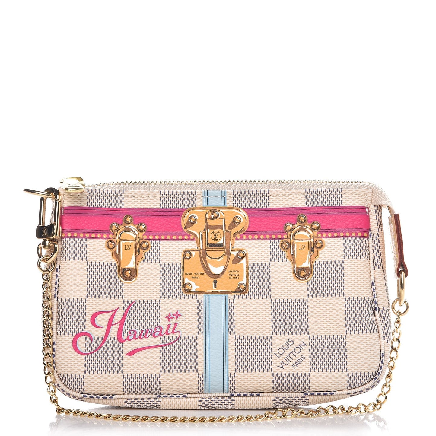 Damier Azur Summer Trunks Hawaii Mini Pochette Accessories