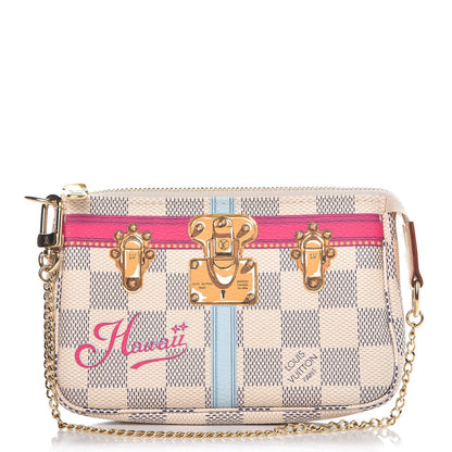 Louis Vuitton Damier Azur Summer Trunks Hawaii Mini Pochette Accessories 1 of 8