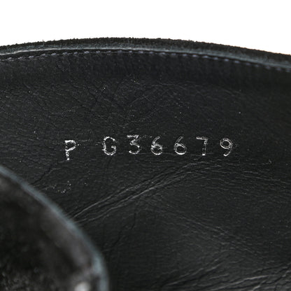Chanel Suede Grosgrain Pearl Ankle Boots 35.5 Black 18 of 25