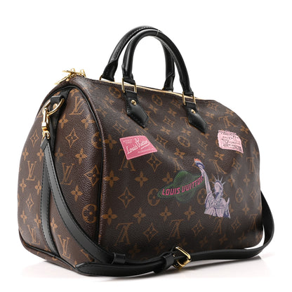 Louis Vuitton Monogram My World Tour Speedy Bandouliere 30 Black 3 of 10