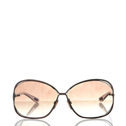 Tom Ford Carla Soft Square Sunglasses TF157 Dark Brown 2 of 9