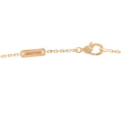 Van Cleef & Arpels 18K Yellow Gold Mother of Pearl Vintage Alhambra Pendant Necklace 4 of 6