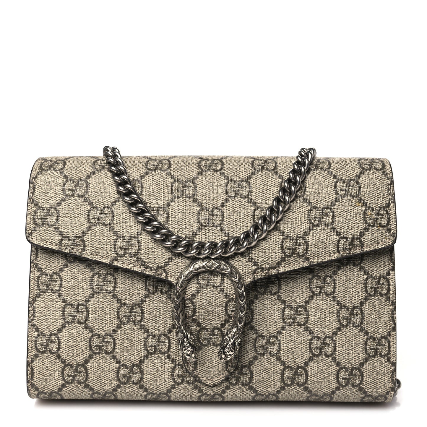 GG Supreme Monogram Mini Dionysus Chain Wallet