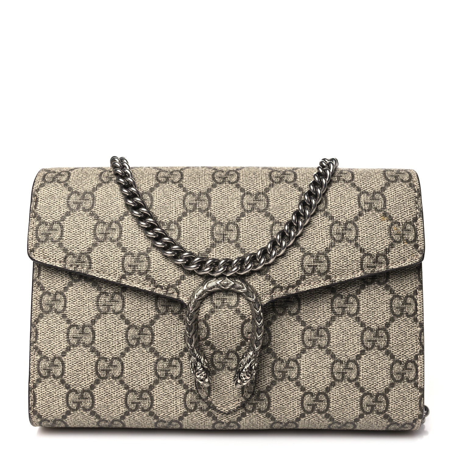 Gucci GG Supreme Monogram Mini Dionysus Chain Wallet 1 of 10