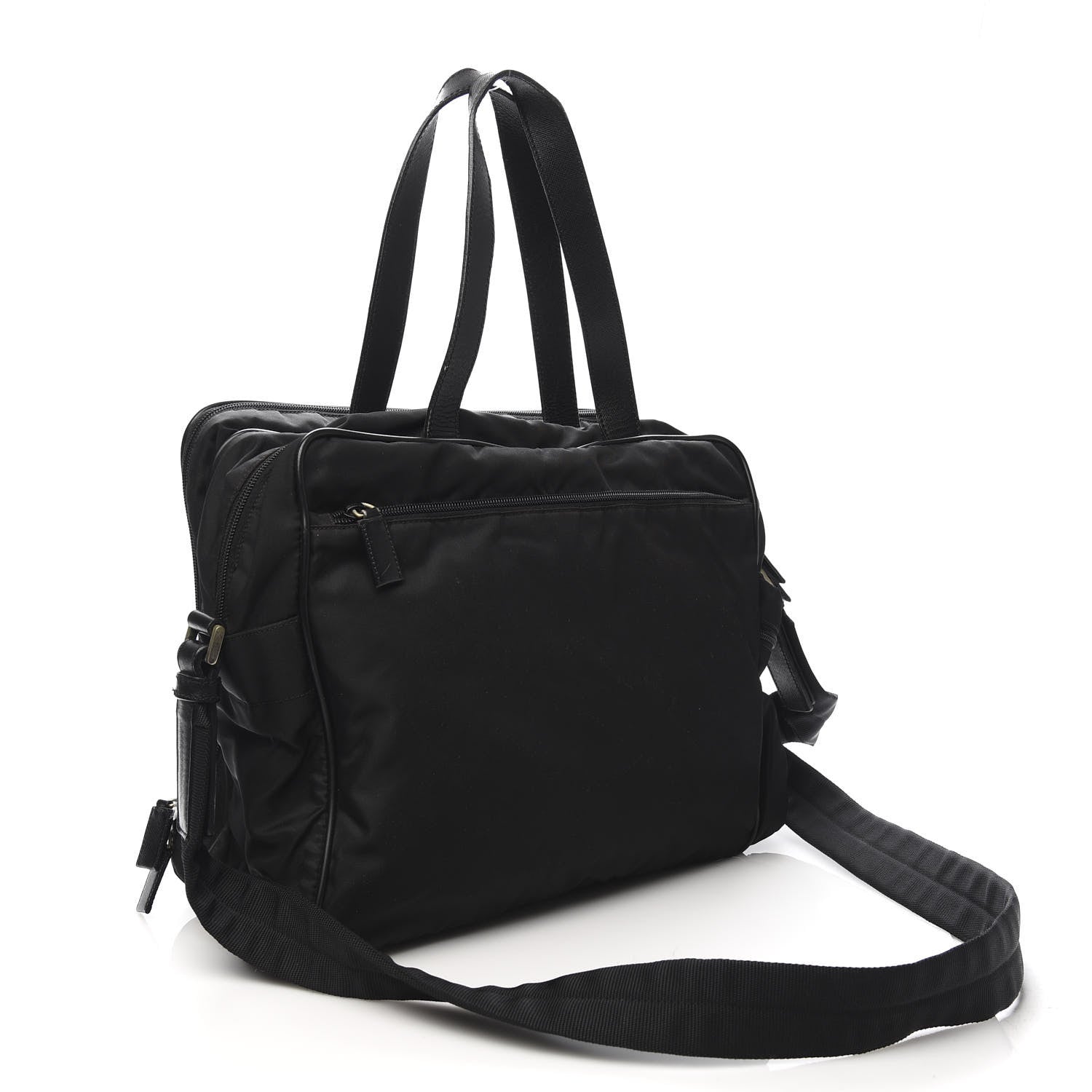 Prada Tessuto Nylon Viaggio Travel Bag Black 3 of 19